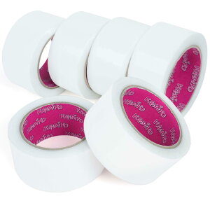 KAWAIKO {e[v 50mm×25m ͂ Ke[vz Œp KX z{ tH[p (zCg, 50mm x 25m x 6[)