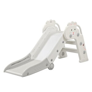SPIEEK すべり台 室内 折りたたみ 滑り台 屋外 すべりだい キッズスライダー 室内遊具 簡単組立 子供用 安全設計 コンパクト 折り畳み おもちゃ 誕生日 プレゼント (112×40×55cm)【ホワイト】