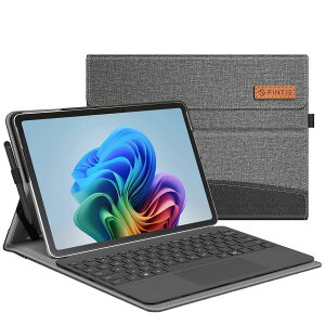 Fintie Microsoft Surface Pro 12 �P�[�X �J�o�[ 202 5�N���f�� �^�u���b�g�P�[�X �S�ʕی� ���^ �X�^���h�@�\ �}���`���p PU ���U�[ �|�P�b�g�t�� �y���z���_�[�t�� ���[��(�O���[)