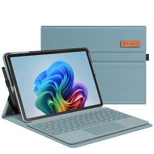 Fintie Microsoft Surface Pro 12 �P�[�X �J�o�[ 202 5�N���f�� �^�u���b�g�P�[�X �S�ʕی� ���^ �X�^���h�@�\ �}���`���p PU ���U�[ �|�P�b�g�t�� �y���z���_�[�t�� ���[��(�I�[�V���� �u���[)