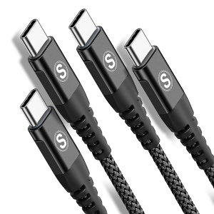 USB Type C �P�[�u���y2m/2�{�Z�b�g�z PD�Ή� 65W�}���[�d Sweguard USB-C to USB-C �P�[�u�� �^�C�vc �[�d iPhone 17/16/15 Pro Max,iPad Pro/Air/mini6,MacBook,Samsung Galaxy S26/S25/S24/S23/S22/S21,Sony,Xiaomi,Pixel��Type-c�@��Ή� (