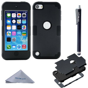 Wisdompro iPod Touch 7 �P�[�X iPod Touch 6/5 �P�[�X �Ռ��z�� �O�d�\�� �S�ʕی� �\�t�g�V���R���{�n�[�hPC ���h�~ �A�C�|�b�g�^�b�` ��7/6/5����Ή� �u���b�N