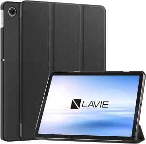 For NEC LAVIE Tab Lite TL103/KAL PC-TL103KAL �p �P�[�X �J�o�[�yKONXISA�z�^�u���b�g 10.1�C���` �P�[�X �I�[�g�X���[�v�@�\�t�� �O�܃X�^���h �p�x���� �ω��� �Ϗ� �ϏՌ� �ϋv���ی� �P�[�X(�u���b�N)