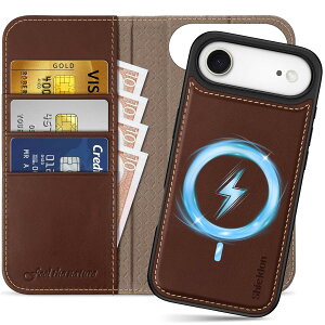 SHIELDON iPhone Air Ή 蒠^P[X 2in1 {vU[ 6.5C` 5G J[h[ [RFIDubLO] OR Jo[P̃C X[d uX^h@\ Xgbvt Ռz