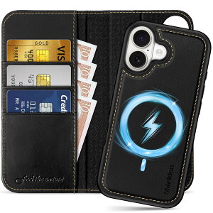 SHIELDON iPhone17 Ή 蒠^P[X 2in1 {vU[ 6.3C` 5G J[h[ [RFIDubLO] OR Jo[P̃C X[d uX^h@\ Xgbvt Ռz
