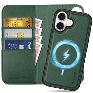 SHIELDON iPhone17 Ή 蒠^P[X 2in1 {vU[ 6.3C` 5G J[h[ [RFIDubLO] OR Jo[P̃C X[d uX^h@\ Xgbvt Ռz