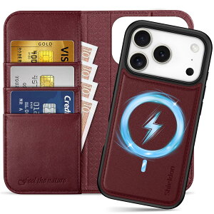 SHIELDON iPhone 17Pro Ή 蒠^P[X 2in1 {vU[ 6.3C` 5G J[h[ [RFIDubLO] OR Jo[P̃C X[d uX^h@\ Xgbvt Ռ