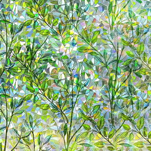 Qualsen ���K���X�ډB���t�B���� �� �ډB���V�[�g ���p�t�B���� ����K���X�� �f�M �Ռ� UV�J�b�g ��U�h�~ �䕗�΍� �\�蒼���\ �Q��/���֓K��(�؂̗t�� 30x120cm)