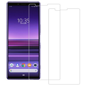 KPNS �y2������zXperia 1 SO-03L SOV40 �K���X�t�B���� (2��) ���Y�Ɏq�f�ސ� �����K���X �ی� �t�B����