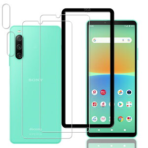 KPNS XPERIA 10 iv SO-52C SOG07 p (2)KXtB + (2)JtB + KChgt {Ɏqfލ̗p S یtB KX tB Jی YJo[ Ή
