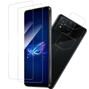 �y2+2���Z�b�g�z KPNS ���{�f�ސ� �����K���X ASUS ROG Phone 8/ ASUS ROG Phone 8 Pro�p �K���X�t�B���� �J�����t�B���� �J�o�[ �ی�t�B����