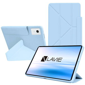 NEC LAVIE Tab T12N (T1275/LAS) PC-T1275LAS �p �P�[�X �J�o�[ KONXISA �^�u���b�g 12.1�C���` Y�܂�X�^���h�P�[�X �I�[�g�X���[�v�@�\�t�� �p�x���� PU���U�[ �ω��� �Ϗ� �ϏՌ� �ϋv�� �ی�J�o�[(�u���[)