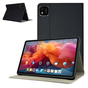 For ALLDOCUBE iPlay60 Pad Pro �p �P�[�X �J�o�[ �yKONXISA�z�^�u���b�g 12.1�C���` �P�[�X �p�x���� �X�^���h PU+TPU�f�� �ω��� �Ϗ� �ϏՌ� �S�ʕی� ��G�肪�ǂ� �^�u���b�g�X���[�u�i�u���b�N�j
