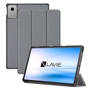 For NEC LAVIE Tab T11N (T1175/LA�ETAB11/Q02) �p �P�[�X �J�o�[�yKONXISA�z�^�u���b�g 11�C���` �P�[�X �I�[�g�X���[�v�@�\�t�� �O�܃X�^���h �p�x���� �ω��� �Ϗ� �ϏՌ� �ϋv���ی� �P�[�X(�O���[)