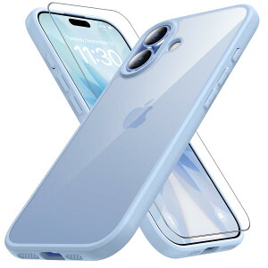 gogorelax for iPhone17 �p �P�[�X �u���[ �ϏՌ� �K���X�t�B�����t�� �A�C�t�H��17 �p �P�[�X �ČRMIL�K�i �ϋv�� ���΂ݖh�~ �A�C�z��17 �p �X�}�z�P�[�X ���C�� ���X�[�d�Ή� SGS�F�� �����ق�17�Ή�
