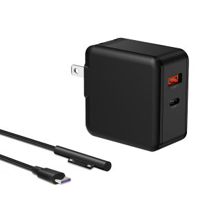 cshare Surface �p �[�d�� 65W �T�[�t�F�X �Ή� �[�d�� �Ή�Suface Pro 3 4 5 6 7 8 9 10 Book Surface Laptop Go�V���[�Y �݊�1706/1800/1625/1735/1736/1963/1798 /2105/2062 Surface AC�A�_�v�^�[�ƌ݊������� Surface �[�d�P�[�u