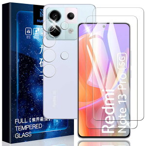 Nutmeg�y2+2���Z�b�g�zRedmi Note 13 Pro 5G �p�� �K���X�t�B���� + Redmi Note 13 Pro 5G �p�� �����Y�t�B���� ���{�����Ɏq�̗p Redmi Note13Pro 5G �p�� �t�B���� �ی�t�B���� �����K���X �����ߗ� �ϏՌ� �C