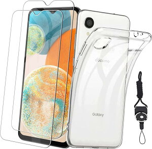 �y2+1�zGalaxy A23 5G SCG18 �p�� �t�B���� +Galaxy A23 5G SC-56C �p�� �P�[�X nutmeg�y���{���Ɏq�f�ލ̗p�z�M�����N�V�[A23 �p�� �K���X�t�B���� (2��) + �ی�J�o�[ (1��) �����ی�\�t�g �V���R���P�[�X 