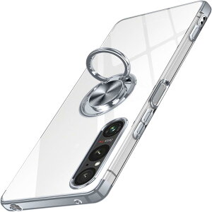 Xperia 1 VII �p �P�[�X �N���A �����O�t�� �G�N�X�؃��A 1 VII/SO-51F / SOG15 / XQ-FS44 �J�o�[ ���� ������� OURJOY �X�}�z�P�[�X ���b�L���H �\�t�g�P�[�X �ϏՌ� �y�� ���^ �X�g���b�v�z�[���t�� �X�^