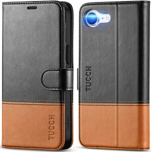 TUCCH iPhone16e �Ή� �P�[�X �蒠�^ �A�C�t�H��16e �蒠 �P�[�X �J�[�h���[ ���u���X�^���h�@�\ [RFID�u���b�L���O] �ϏՌ� �S�ʕی� TPU�f�� PU���� �����ӂ���16e�J�o�[ (20 25�N���� 6.1�C���` �A�C�t