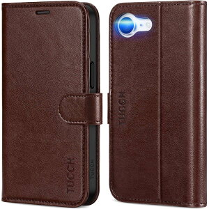 TUCCH iPhone16e �Ή� �P�[�X �蒠�^ �A�C�t�H��16e �蒠�P�[�X �J�[�h���[ ���u���X�^���h�@�\ [RFID�u���b�L���O] �ϏՌ� �S�ʕی� TPU�f�� PU���� �����ӂ���16e�J�o�[ (20 25�N���� 6.1�C���` �A�C�t