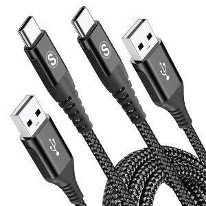 USB Type C �P�[�u���y2M/2�{�Z�b�g�zSweguard USB-A & USB C �P�[�u���yQC3.0�Ή��}���[�d�z�^�C�vc �[�d iPhone 16/iPhone 15 Pro MAX,iPad Pro,Samsung Galaxy S25 S24 S23 S22 S21 S20/A55/A15 Flip,Sony,Xiaomi,Pixel,LG,Moto,PS5(��)