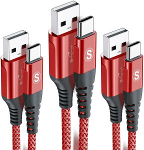 USB Type C �P�[�u���y1m+2m+3m/3�{�Z�b�g�zSweguard USB-A &USB-C �P�[�u���yQC3.0�Ή� �}���[�d3.1A�z �^�C�vc �[�d iPhone17/16/15 Pro MAX,iPad Pro,Samsung Galaxy S25/S24/S23,Sony,Xiaomi,Huawei,Pixel,type c�@��ƌ݊���������(