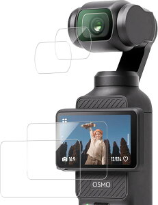 �y2���Z�b�g�zKPNS ���{�f�ސ� �����K���X DJ I Osmo Pocket 3 �p �K���X�t�B���� �����K���X �J�o�[ �ی�t�B����