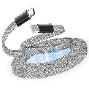 Magtame iphone-�[�d�P�[�u���^�C�vc ���������� �t���b�g���` ���C�g�j���O�P�[�u��usb-c 3A�}���[�d MFi�F�؃^�C�vc���C�g�j���O �`��L���ێ�lightning usb-c iPhone14/iPhone13/12/11/iPad Mini/Air/Pro���ɑ�