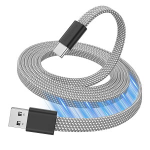 Magtame USB- type c_�P�[�u���}���[�d usb�P_�[�u��type-c ����������� �t���b�g���` QC3.0�K�i usb�^�C�vc�P�[_�u�� �X�p�C�����P�[�u_�� atoc�P�[�u��Samsung Galaxy/FE Ultras10E/S10/S9/Plus 5G/Note9/8���Ή�(1.5M-