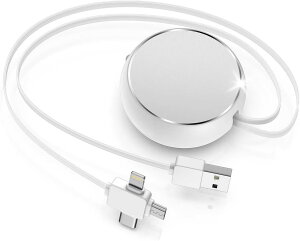 GAEF 3 in 1 �[�d�P�[�u�� ������� �}���`�[�d�P�[�u�� MFi�F�؎擾 �i�[���[�d �g�ѕ֗� ���C�g�j���O/�^�C�vC/�}�C�N�� ��{3�� 2.4A�}���[�d&�f�[�^�]�� iPhone/iPad/iPod/Samsung Galaxy/Huawei/LG/Sony/HTC/O