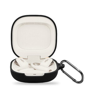 For Shokz OpenFit 2+ �P�[�X �J�o�[ Mosasa �V���R�� �ی�P�[�X �[�d�֗� �S�ʕی� �����h�~ ����~�� �y�� �L�Y�h�~ �X���� ���^ ���s �ϏՌ� �h�o-�u���b�N