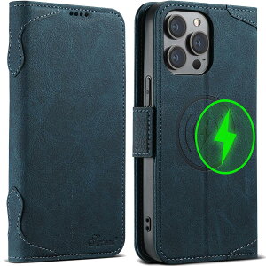 JCGOOD iPhone15 Pro Max �P�[�X �蒠�^ MagSafe�Ή� ��phone15 Promax �P�[�X �}�O�Z�[�t ���C�� ���X�[�d�Ή� �J�[�h���[ �A�C�t�H��15 �v���}�b�N�X �J�o�[ �蒠 �X�^���h�@�\ ���z�^ �J�[�h���� �}�O�l