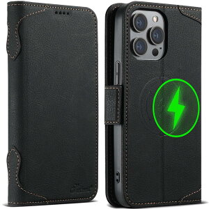 JCGOOD iPhone12�P�[�X iPhone12Pro�P�[�X �蒠�^ MagSafe�Ή� ��phone12�P�[�X �}�O�Z�[�t��phone12 Pro �P�[�X ���C�� ���X�[�d�Ή� �J�[�h���[ �A�C�t�H��12/12 �v�� �J�o�[ �蒠 �X�^���h�@�\ ���z�^ �J�[