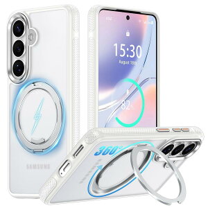 Galaxy S26 �p �P�[�X MagSafe�Ή� ���@�\360�x��]�X�^���h �c�����Ή� ���G��o���p�[ Samsung �M�����N�V�[ S26 / SC-51G / SCG36 �����O�t�� �ČR�K�i �ϏՌ� OURJOY �X�}�z�P�[�X ������ �J�o�[ �w��h�~