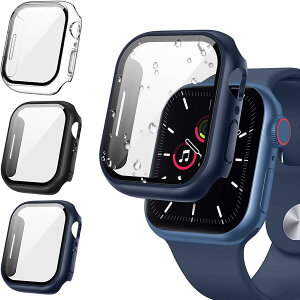 �y3����zFALSAD Apple Watch �J�o�[ 46mm/42mm/44mm/40mm/45mm/41mm �Ή��A�b�v���E�H�b�`Se3/Se2/Se/Series11/10/9/8/7/6/5/4 �APC�f�ނƋ����K���X�t�B������̌^ �ی�P�[�X �h�� �S�ʕی� �����^ �y�� �ϏՌ� 