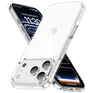 JUSTCOOL for iPhone 17 Pro �p �P�[�X �N���A �A�C�t�H��17 �v���p �A�C�z��17pro �ČR�K�i �ϏՌ� �w��h�~ �����h�~ ���΂ݖh�~ �ϋv�� SGS�F�� PC�w�� ���C�� ���X�[�d�Ή� �X�g���b�v�z�[���t�� ��