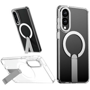 DIFAYA Galaxy S25 Edge �P�[�X �N���A �}�O�l�b�g���� �}�O�Z�[�t�Ή� �ČRMIL�K�i �B��X�^���h ���΂݂Ȃ� Magsafe�Ή� ���C�� ���X�[�d �ϏՌ� ���� �M�����N�V�[S25 �G�b�W �P�[�X