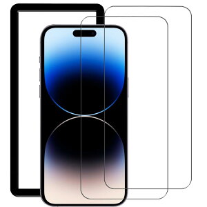 iPhone 15 Pro Max �p �K���X�t�B���� ��Phone 15 �v�� �}�b�N�X �Ή� �ی� �t�B���� ���� �K���X �K�C�h�g�t�� 2������ SM PURF SPS15X