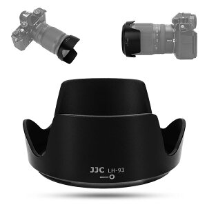 JJC HB-93 �t�� �Ԍ` �����Y�t�[�h �j�R�� Nikon Nikkor Z 24-200mm f/4-6.3 VR �����Y �p Nikon HB-93 �݊� Nikon Z5II Z50II Z8 Z9 Z5 Z6 Z7 Z6II Z7II �ȂǂɑΉ� �U67mm�ی�t�B���^�[ �� �����Y�L���b�v �����\