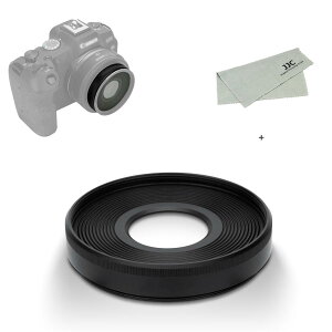 JJC EW-55 �����Y�t�[�h �˂����ގ� �t�[�h Canon RF 28mm F2.8 STM �����Y �p �L���m�� Canon EOS R RP R5 R8 R6 R6II �ȂǃJ���� �ɑΉ� EW-55 �����Y�t�[�h �݊�