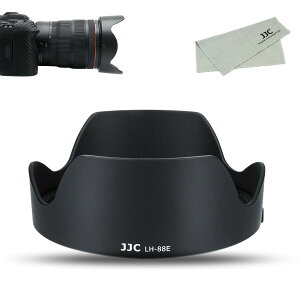 JJC EW-88E �t�� �����Y�t�[�h �Ԍ` Canon RF 24-70mm F2.8 L IS USM �����Y/Canon RF 24-105mm F2.8 L IS USM Z �����Y�ɑΉ� Canon EW-88E �����Y�t�[�h �݊� �N���[�j���O�N���X �t��