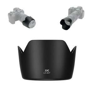 JJC Canon ET-60 �t���Ԍ`�����Y�t�[�h �L���m�� Canon RF 75-300mm f/4-5.6 / EF 75-300mm f/4-5.6 III USM/EF-S 55-250mm f/4-5.6 IS II/EF 90-300mm f/4.5-5.6 �����Y �p Canon ET-60 �݊� �U58mm�ی�t�B���^�[ �� �����Y�L���b�v 