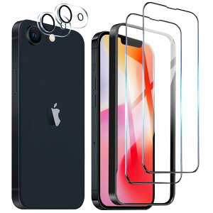 DZHFU �y4������z iPhone 16E �����K���X�t�B���� 6.1�C���` �����ߗ� �S�ʕی�t�B���� �d�x10H ���炩�ȃ^�b�`���� �w��t���h�~ �C�A�h�~ �K�C�h�g�t�� �\��t���͊ȒP �y�A�C�t�H��16e �����K