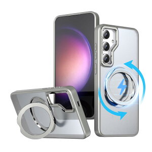 KWATUNG Galaxy S25 Plus �p �P�[�X Galaxy S24 Plus �p �P�[�X magsafe�Ή� ���C�� ���X�[�d �ϏՌ� �M�����N�V�[ s25 Plus �X�}�z�P�[�X 360°��]�X�^���h �c�����Ή� �M�����N�V�[ s24 Plus �X�}�z�P�[�X �}�O