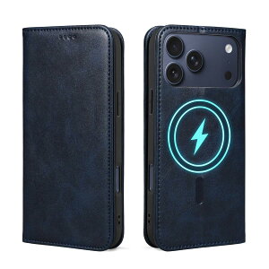 Rssviss iPhone 17 Pro Max �p �P�[�X �蒠�^ MagSafe�Ή� �A�C�t�H��17 �v�� �}�b�N�X�p �蒠�^ �P�[�X ���C�� ���X�[�d �X�^���h�@�\ �J�[�h���[ �}�O�Z�[�t �}�O�l�b�g�t�� RFID�u���b�L���O 6.9�C���`