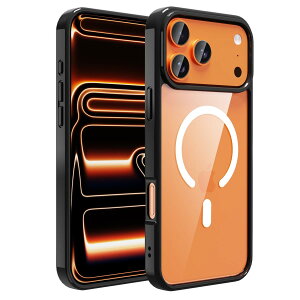 iPhone 17 Pro �p �P�[�X �N���A MagSafe�Ή� �J�����ی� �ϏՌ� �}�O�l�b�g���� �G�A�K�[�h�R�[�i�[ ���^ ���ϖh�~ ����~�� 3�{�ČRMIL�K�i �A�C�t�H��17 Pro �Ή��i6.3�C���`�j�X�}�z�J�o�[ EUMADOVE (