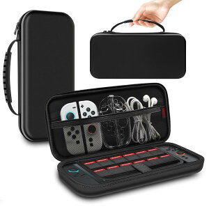 ONETIAOLONG Switch 2 �Ή� �P�[�X Switch 20 25��p ���[�o�b�O EVA�n�[�h�V�F�� �ϏՌ� �h�� �h�o �ی� ��e�� 12�Q�[���J�[�h�X���b�g ���s�p �L�������O�Z�b�g�������[�� �����^�ѕ֗�(�u���b�N)
