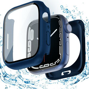 ELYBYYLE for Apple Watch �P�[�X 44mm 40mm �h���P�[�X 360�x�S�ʖh�� �o���h ���j�E�X�|�[�c��p �K���X�t�B���� ��̌^ apple watch �p �J�o�[ 360�t���{�f�B�h�� �A�b�v���E�H�b�` �P�[�X Apple Watch 6/SE2/SE
