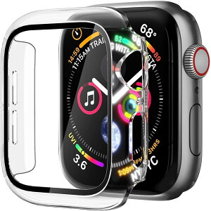 ELYBYYLE for Apple Watch �P�[�X Apple Watch Series 9/8/7 41mm�Ή� ��̌^ applewatch �p�J�o�[ �A�b�v���E�H�b�` �P�[�X ���h�~ �ϏՌ� ���y�� PC�f�� �S�ʕی� �N���A